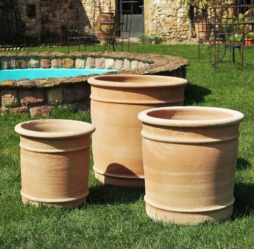 Fioriera terracotta canna - terracotta,