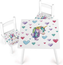 Tavolo E 2 Sedie in Legno