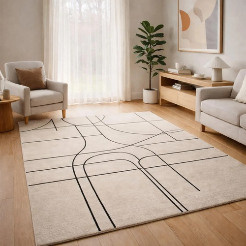 Tappeto moderno lana - moderno,