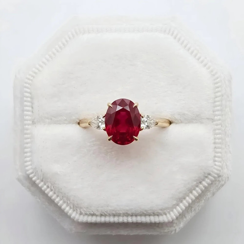 Anello fidanzamento oro - di,