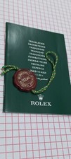 Rolex set corredo libretto traduzione 2003 2004 2005 tag sigillo originale