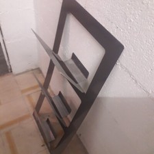 IKEA SPONTAN  PORTARIVISTE DA MURO IN METALLO ARGENTATA USATA IN BUONO STATO