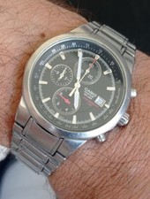 Orologio vintage CASIO WR 100 M Chronograph 40MM REF 4369 FE 508 DIVER 10 BAR 