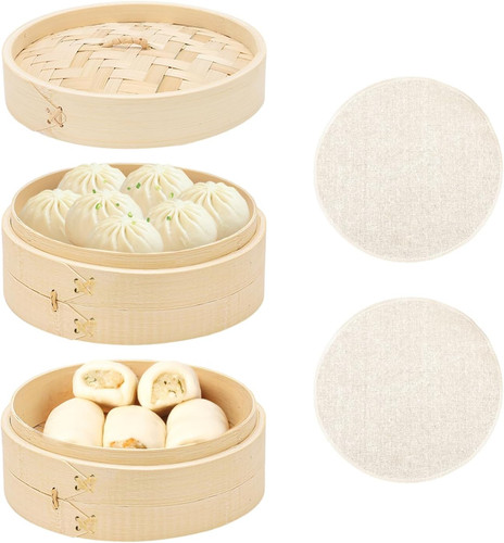 Vaporiera bamboo livelli - bamboo,, 2