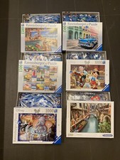 Lotto 6 puzzle completi da 1500 1000 pezzi Clementoni Ravensburger Disney