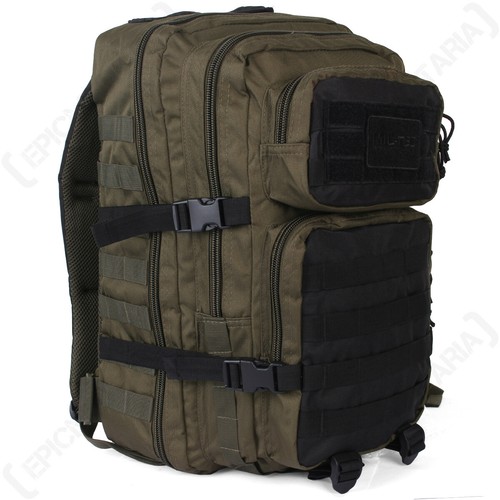 Molle assault pack verde - assault,