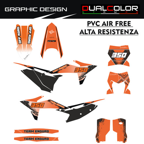 Adesivi grafiche ktm exc - adesivi,