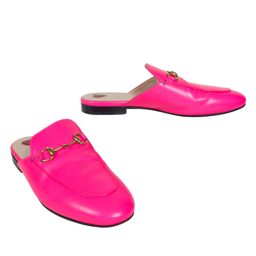 Gucci ciabatta pelle rosa - gucci,