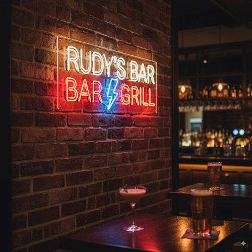 Insegna neon bar - neon, luce