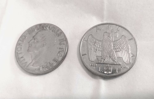 Moneta lira 1939 - moneta,