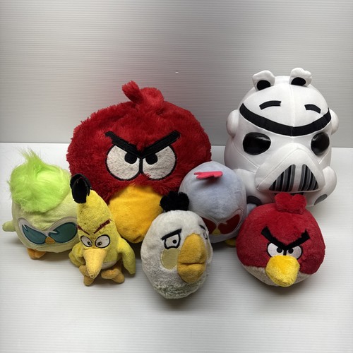 Peluche angry birds lotto 7 - angry,
