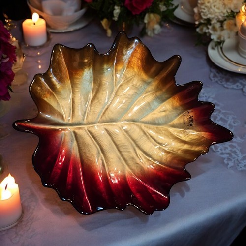 Arda art glass leaf - art,