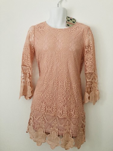 Boohoo dress lace smock - smock, skater