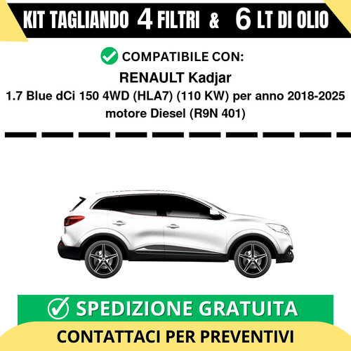 Tagliando per renault kadjar - tagliando,