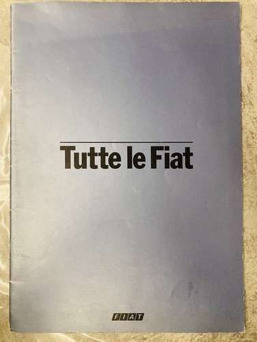 Depliant fiat tutte auto - depliant,