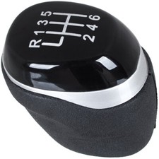 POMELLO CAMBIO 6 MARCE PER RENAULT MEGANE IV 2015 - NERO + ARGENTO
