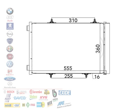 Condensatore climatizzatore - condensatore,