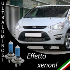 COPPIA LAMPADE H7 FORD S-MAX EFFETTO XENON BIANCHI ANABBAGLIANTI
