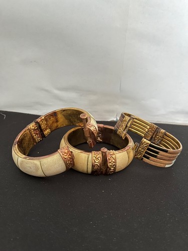 Bracciali ottone legno e - in,