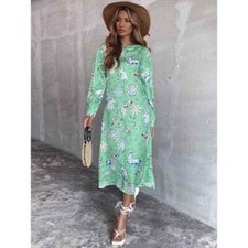 ABITO MIDI RASO STAMPA ZODIACO