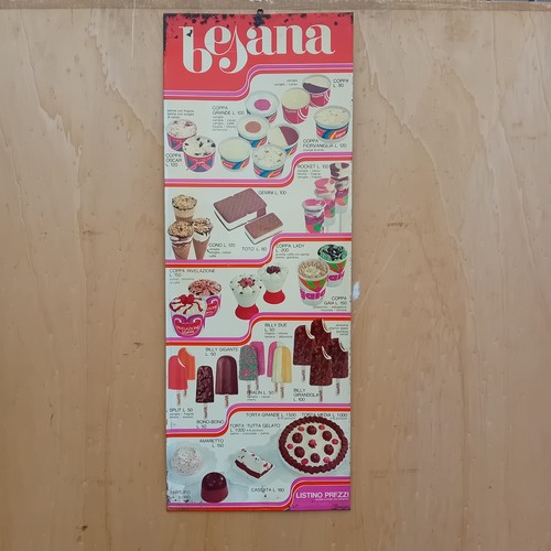 Insegna tabella gelati besana - insegna,