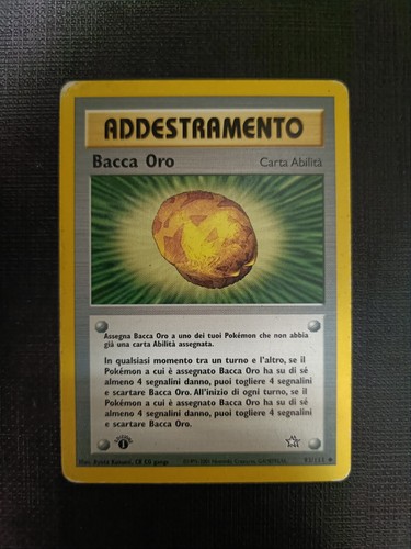 Lotto carte pokemon bacca oro - bacca,