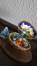 Mini Presepe Miniatura in noce