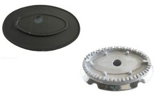 BRUCIATORE OVALE ARISTON INDESIT C00097490 DOUBLE FACE SPARTIFIAMMA CUCINA  B370