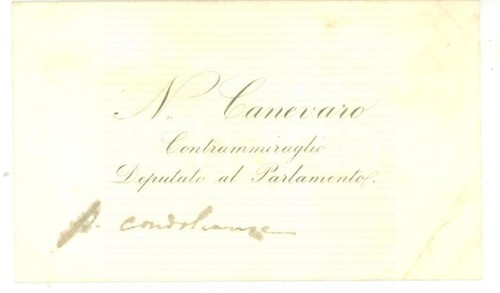 1890 roma biglietto da - ca,