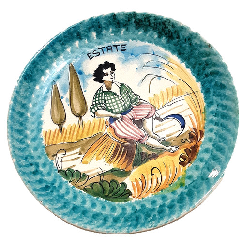 Piatto estate anni 60 - ,