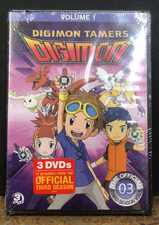 Digimon Tamers (DVD) Digimon Season 3 Volume 1 3 Discs 17 Episodes Free Shipping