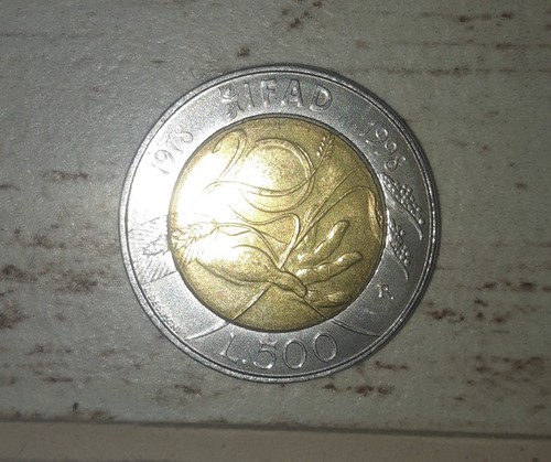 Moneta 500 lire 1998 ifad - lire,
