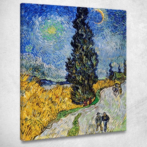 Strada con cipresso stella - strada,