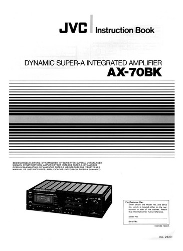 Jvc 70bk amplificatore - jvc, ax-70bk