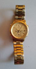Orologio Uomo Vintage Seiko Cronografo 7T32-6A5A Quarzo Tono Oro funzionante pls.leggi!