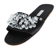 Sandali bassi MIU MIU neri in