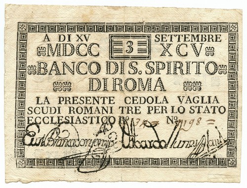 Scudi cedola banco santo - scudi,