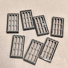 LEGO CASTLE CASTELLO PORTA PORTE PRIGIONE CON GRATE INFERRIATE 7PZ 60596 60621