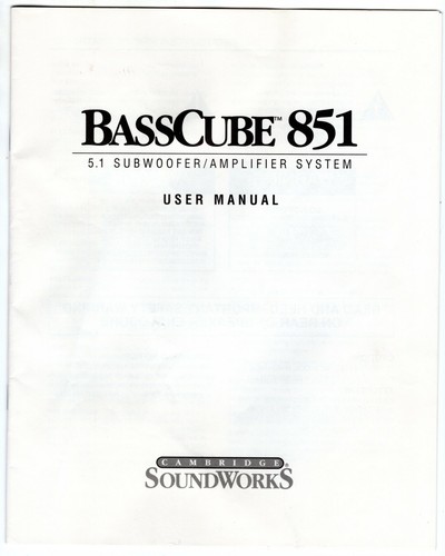 Manuale utente cambridge - manuale,