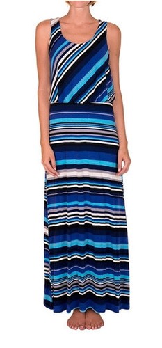 Maxi abito lisca blu - maxi,