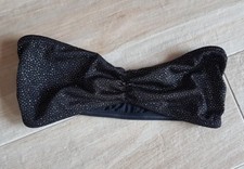 top fascia donna nera, reggiseno fascia nero oro  top corto sexy nero lurex 