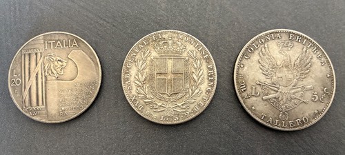 Monete lire 1842 5 talleri - monete,
