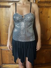 Abito Ballo Nero E Paillettes