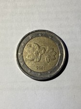 2 Euro Finlandia 2001 fiori da collezione