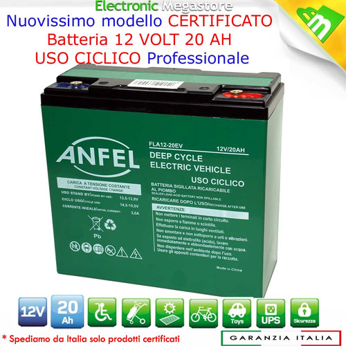 Batteria 12v 20ah gel - 20ah,