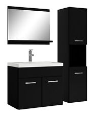 Mobile da bagno Montreal 60cm Nero Opaco - armadio mobiletto lavabo