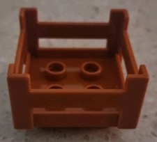 LEGO DUPLO - CESTO CASSA MARRONE DELLA FRUTTA - VINTAGE - USATO