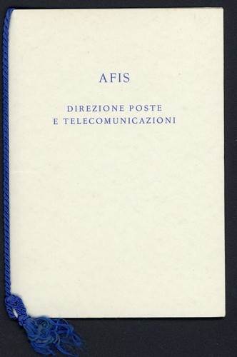 Somalia afis 1953 libretto - -,