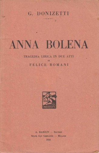 Anna bolena tragedia lirica - anna,