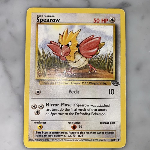 Carta pokemon spearow 64 - pokemon,